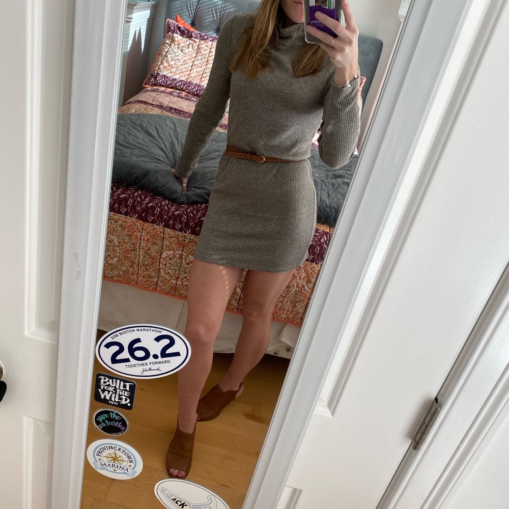 Turtleneck Sweater Dress